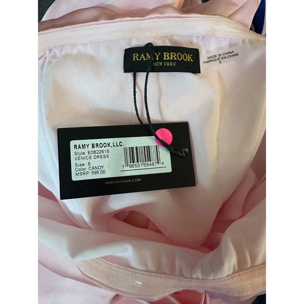 NWT Ramy Brook Venice Strapless Midi Dress in Candy Pink Size 6 Retail $595 - Picture 7 of 7